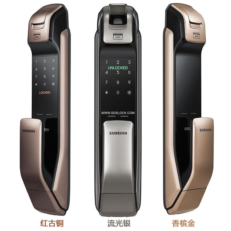 三星指紋鎖DP728 推拉手機開門電子鎖