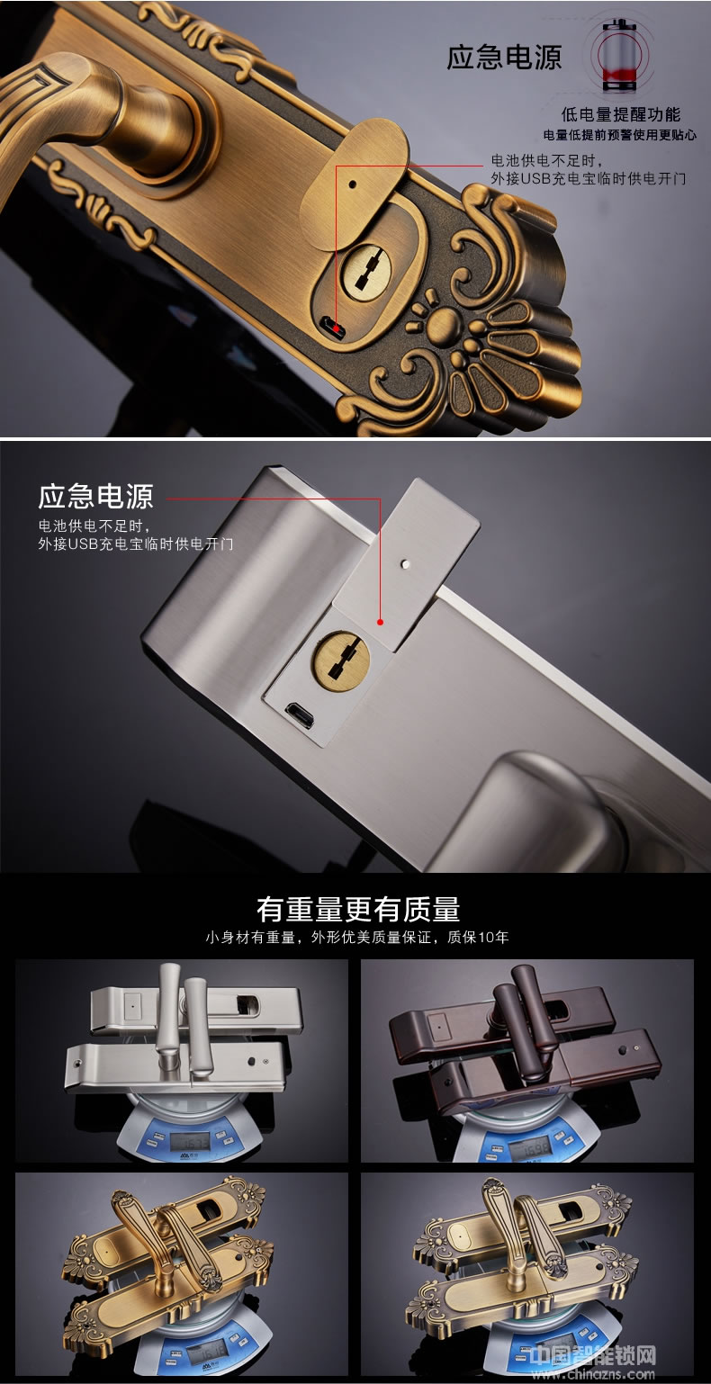 三環(huán)指紋鎖 寫字樓辦公室指紋鎖 臥室實(shí)木執(zhí)手門鎖