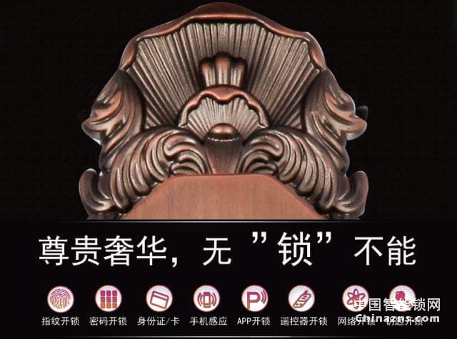 百思易智能門鎖L8866F 多種開鎖方式 別墅豪華指紋鎖