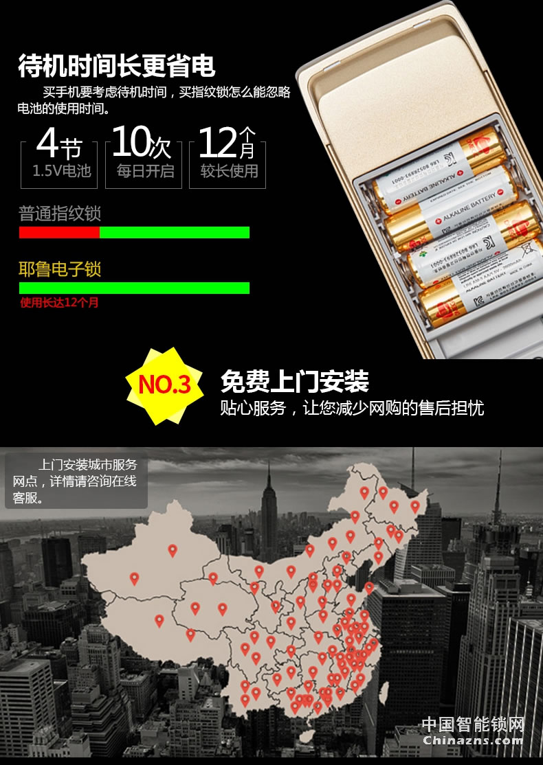 Yale 耶魯YDM4216智能門鎖 防盜門鎖