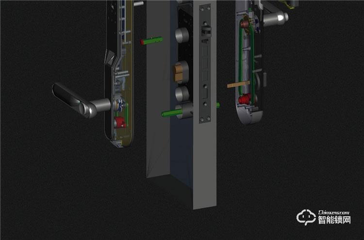 揚(yáng)子智能鎖 S9家用直板半自動(dòng)智能鎖