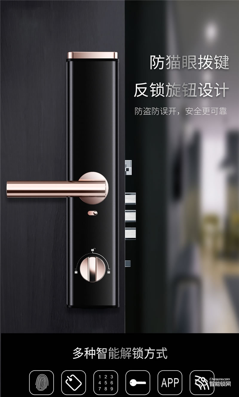 揚(yáng)子智能鎖 S8家用半自動(dòng)智能鎖