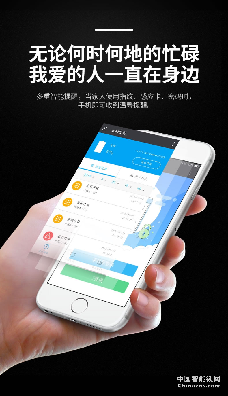 甌寶指紋鎖 家用防盜門(mén)密碼鎖 半自動(dòng)大門(mén)電子鎖