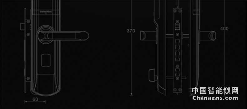 黑龍智能指紋鎖A603 家用電子鎖密碼鎖