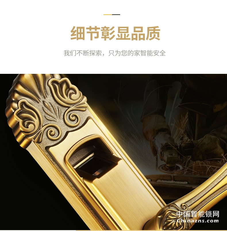 櫻花指紋鎖 室內(nèi)門(mén)鎖智能電子家用臥室歐式房門(mén)鎖