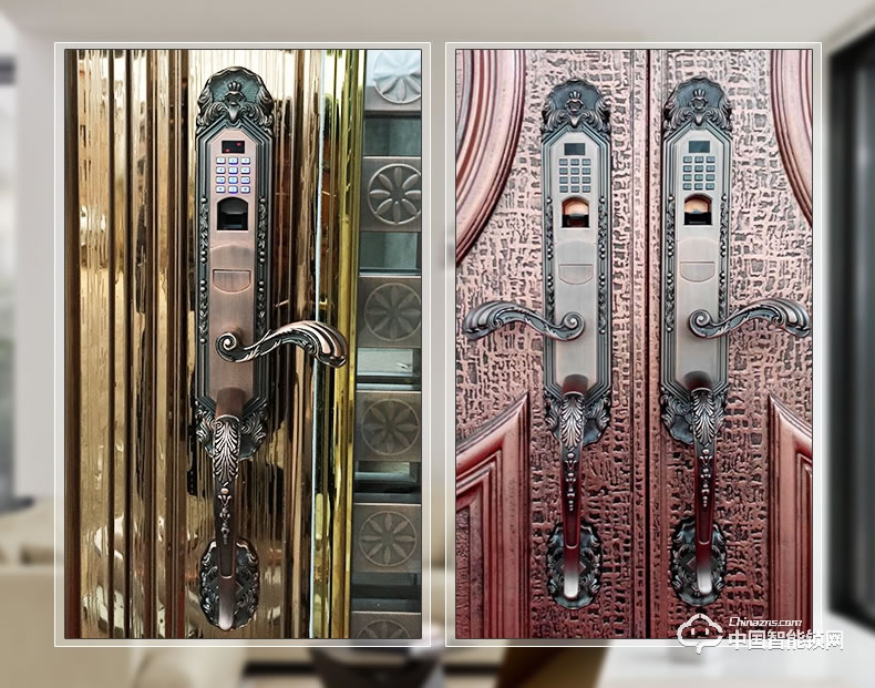 愛而福德指紋鎖 家用防盜門指紋鎖密碼鎖 防盜門智能鎖門鎖