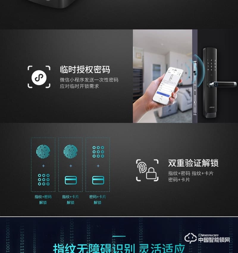 樂柚智能鎖 直板指紋密碼鎖 執(zhí)手式智能門鎖