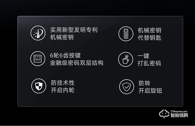 琨山通用智能鎖 W85F人臉識(shí)別智能鎖指紋鎖