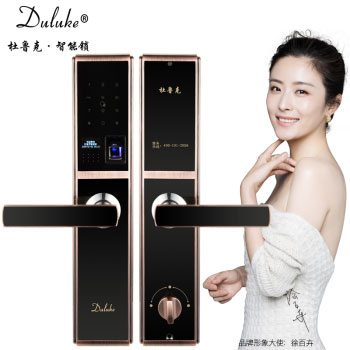 杜魯克智能鎖 家用防盜門指紋鎖 別墅銅門木門刷卡密碼鎖