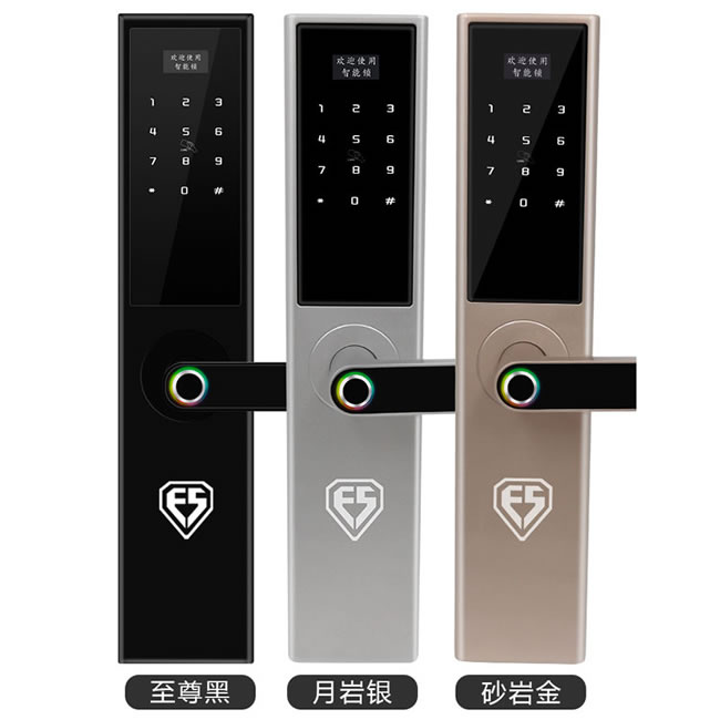 因碩智能指紋鎖 家用防盜門密碼鎖 室內(nèi)電子門鎖