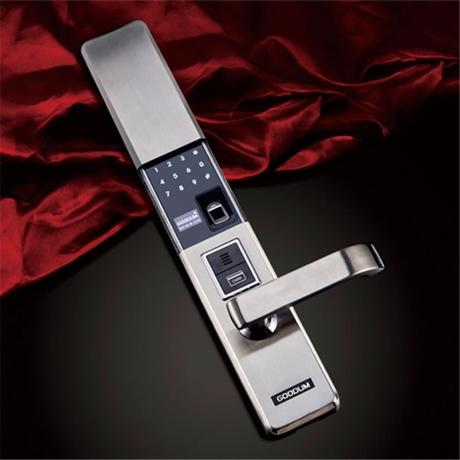 佳悅鑫304不銹鋼指紋密碼鎖 滑蓋智能家居安全防盜鎖