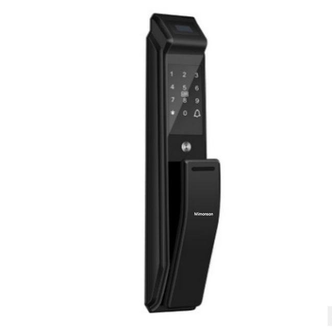 美蒙森全自動智能鎖 推拉式指紋密碼鎖