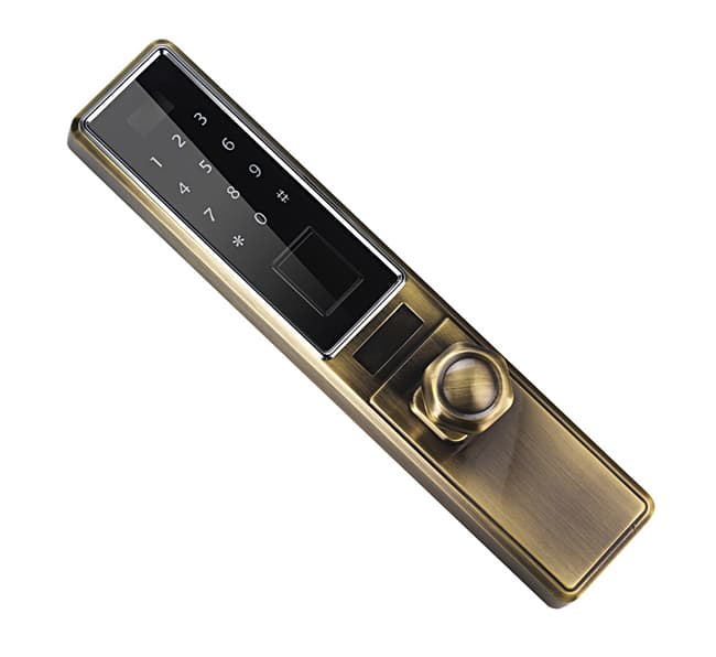 洪星華智能鎖 Z-06復古色指紋密碼鎖防盜門智能鎖