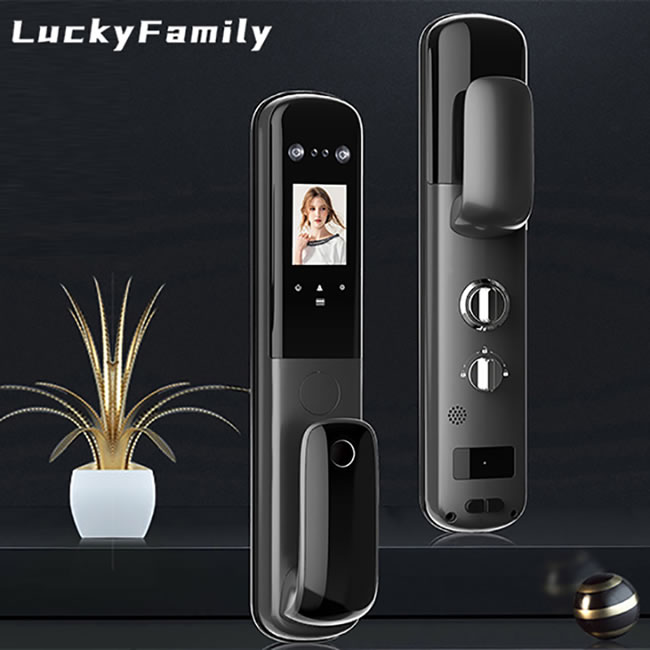 幸運家智能鎖 鴻運-016人臉識別全自動智能鎖電子鎖