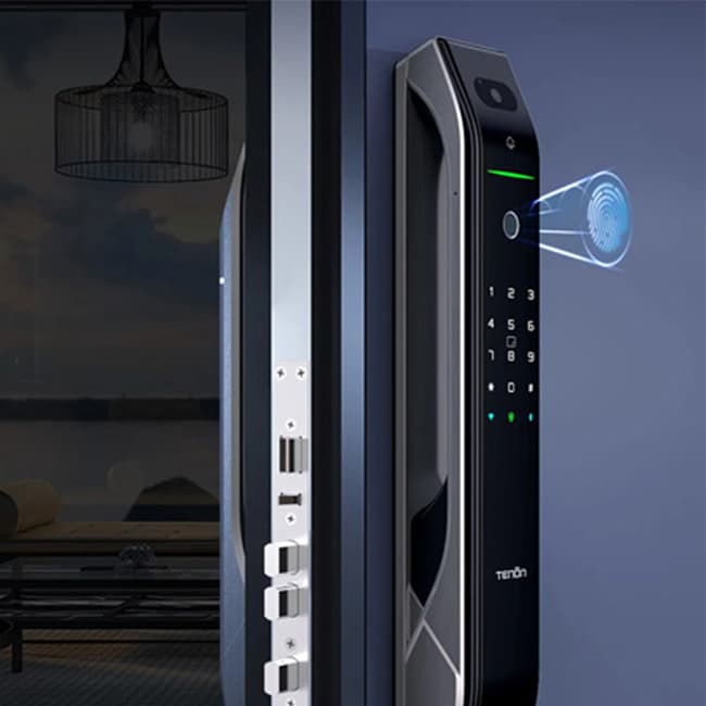 亞太天能A7F全自動(dòng)指紋鎖 6種開鎖方式